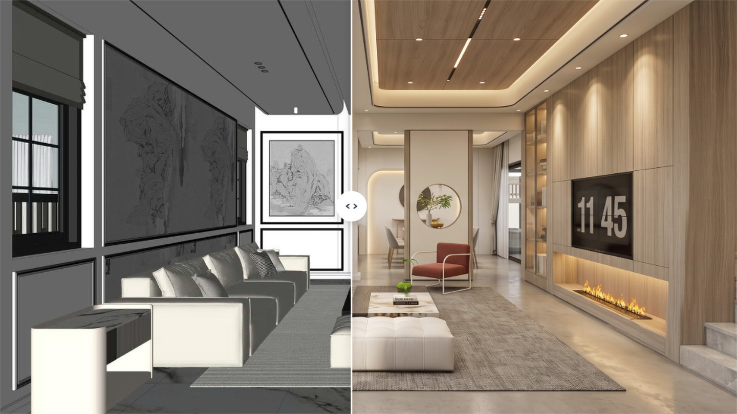 CÁC BƯỚC RENDER NHANH VỚI AI